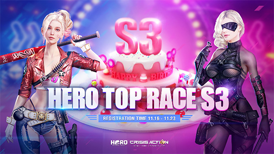 turnamen crisis action hero top race season 3 logo