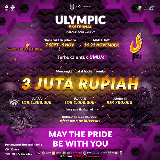 turnamen csgo counter strike global offensive november 2020 ulympic eksternal poster