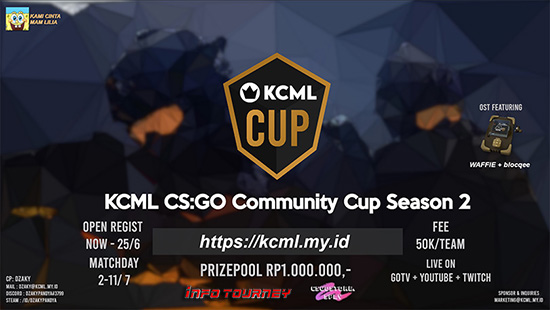 turnamen csgo counter strike global offensive mei 2021 kcml season 2 logo