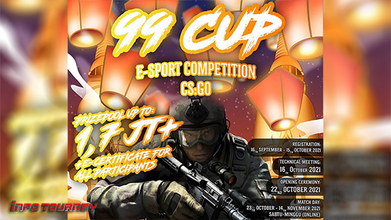 turnamen csgo counter strike global offensive oktober 2021 99 cup logo
