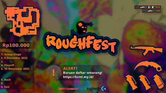 turnamen csgo counter strike global offensive desember 2022 roughfest 1 logo
