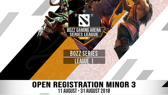 turnamen dota2 bozz championship series minor iii agustus 2018 logo