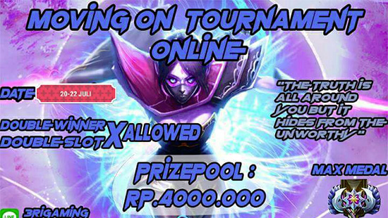 turnamen dota2 moving on juli 2018 logo