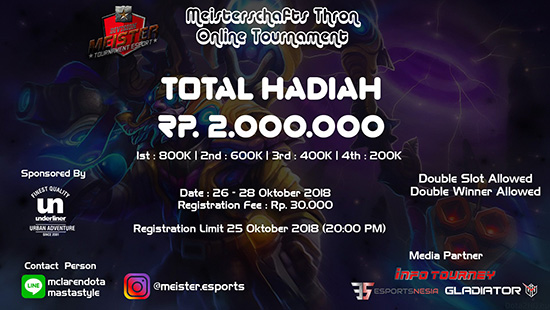 turnamen dota2 meisterschafts thron oktober 2018 logo