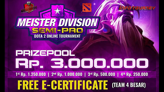 turnamen dota dota2 september 2019 meister division semi pro logo