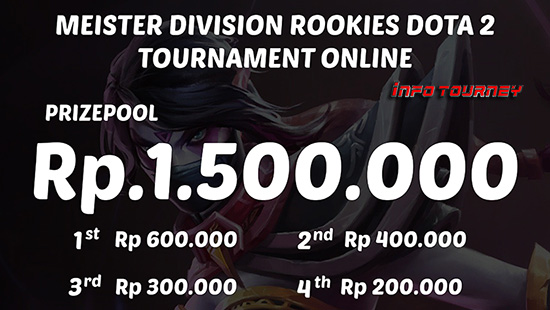 turnamen dota dota2 meister division rookies dota2 mei 2019 logo