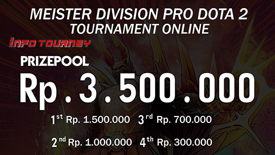 turnamen dota dota2 meister division pro dota2 maret maret 2019 logo