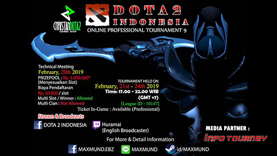 turnamen dota2 dota2 indonesia season 9 februari 2019 logo