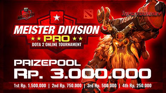 turnamen dota dota2 juli 2019 meister division pro july logo
