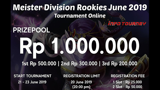 turnamen dota dota2 juni 2019 meister division rookies logo