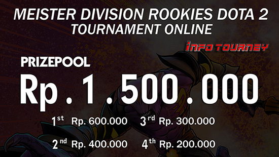 turnamen dota dota2 meister division rookies dota2 maret 2019 logo