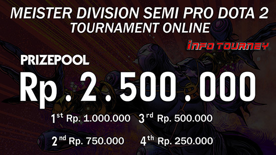 turnamen dota dota2 meister division semi pro dota2 april 2019 logo