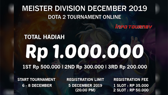 turnamen dota dota2 desember 2019 meister division desember logo