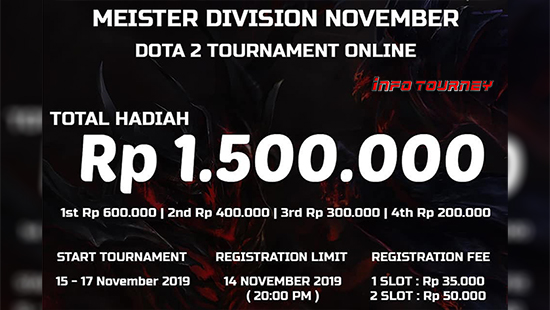 turnamen dota dota2 oktober 2019 meister division november 1 logo