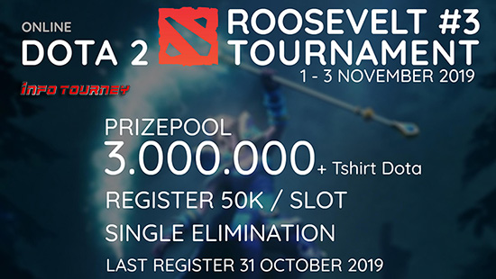 turnamen dota dota2 november 2019 roosevelt season 3 logo