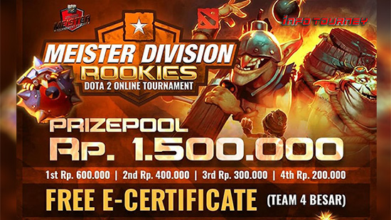 turnamen dota dota2 oktober 2019 meister division rookies oktober logo