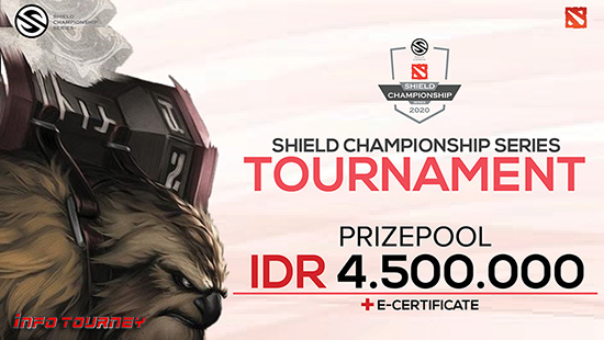 turnamen dota dota2 september 2020 shield championship series season 6 logo