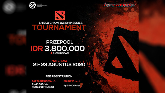 turnamen dota dota2 agustus 2020 shield championship series season 5 logo