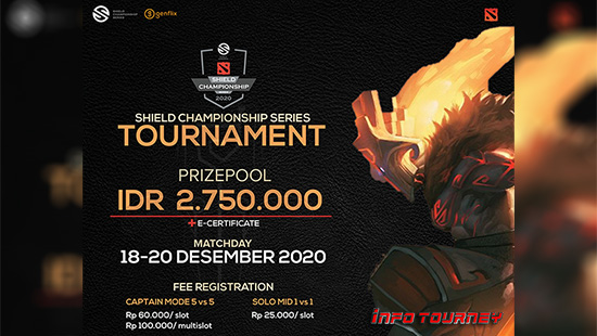turnamen dota dota2 desember 2020 shield championship series season 7 logo