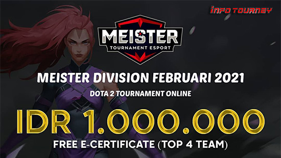 turnamen dota dota2 februari 2021 meister division februari 2021 logo