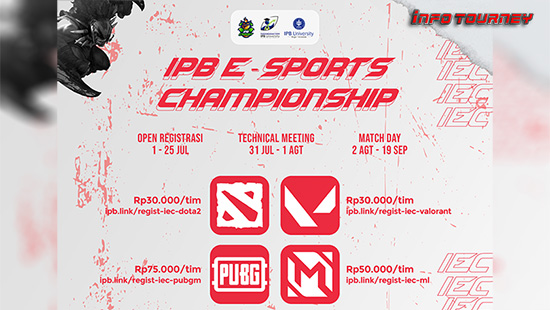 turnamen dota dota2 agustus 2021 ipb esports 2021 logo