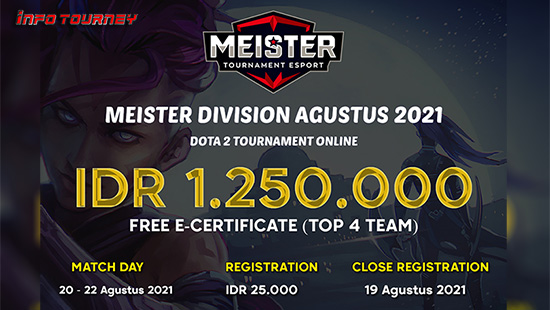 turnamen dota dota2 agustus 2021 meister division agustus 2021 logo