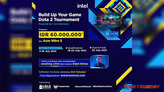 turnamen dota dota2 juli 2021 intel indonesia logo