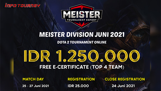 turnamen dota dota2 juni 2021 meister division juni 2021 logo