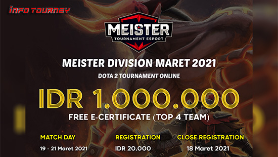 turnamen dota dota2 maret 2021 meister division maret 2021 logo