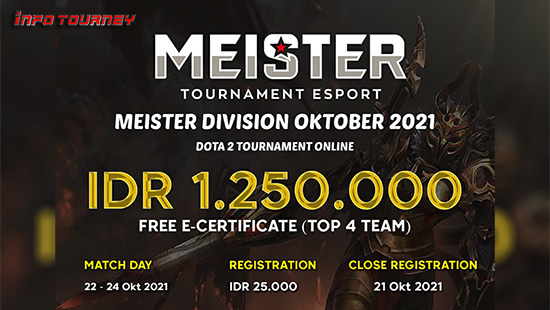 turnamen dota dota2 oktober 2021 meister division oktober 2021 logo