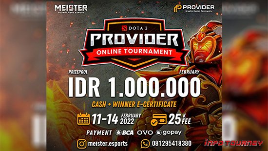 turnamen dota dota2 februari 2022 meister division pro logo