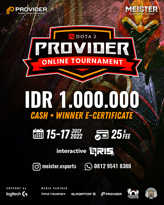 turnamen dota dota2 juli 2022 meister division pro juli poster