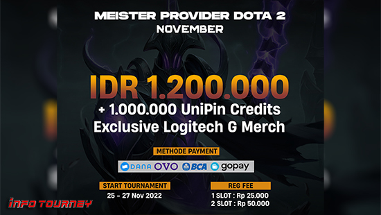 turnamen dota dota2 november 2022 meister division pro logo