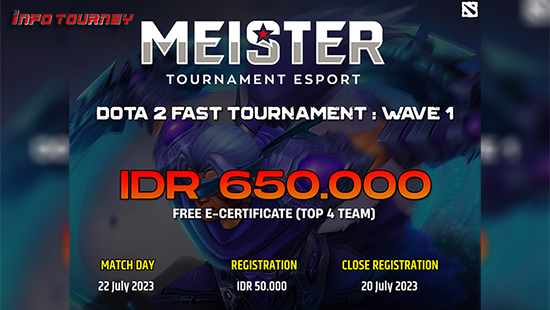 turnamen dota dota2 juli 2023 meister fast tour wave 1 logo