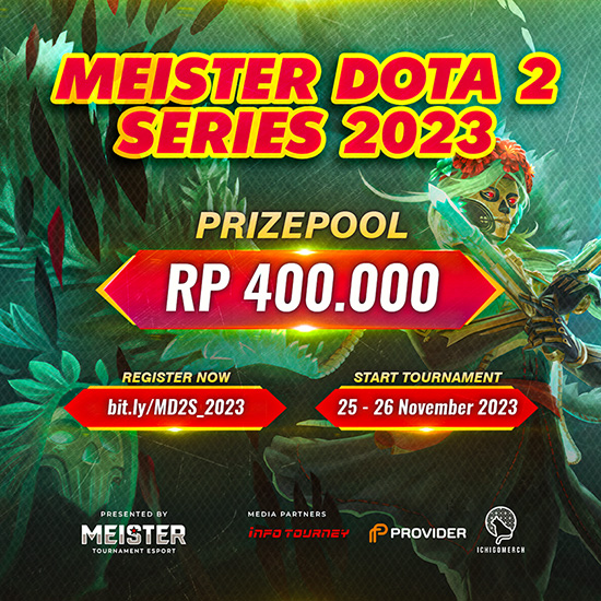 turnamen dota dota2 november 2023 meister series 2023 poster