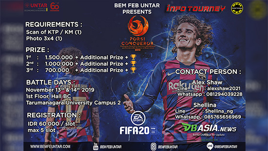 turnamen fifa fifa20 november 2019 porsi conqueror 2019 logo