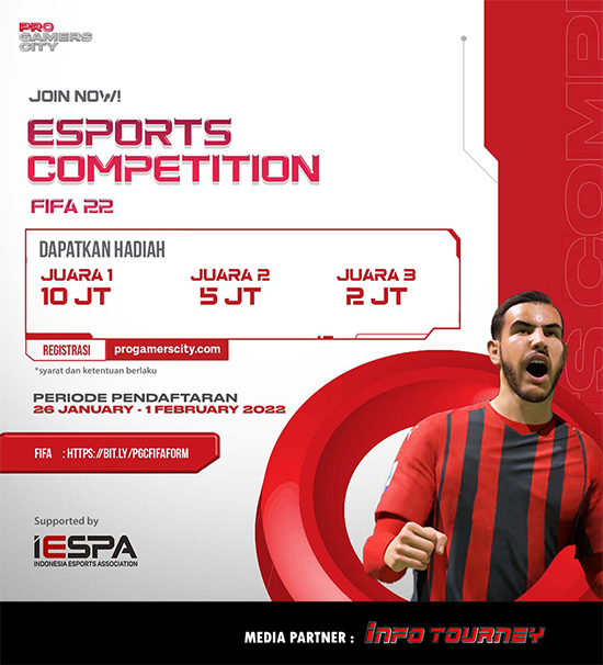 turnamen fifa 22 februari 2022 pro gamers city poster 1