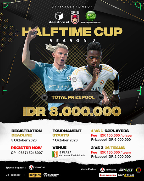 turnamen ea sports fc 24 oktober 2023 halftime cup season 2 poster