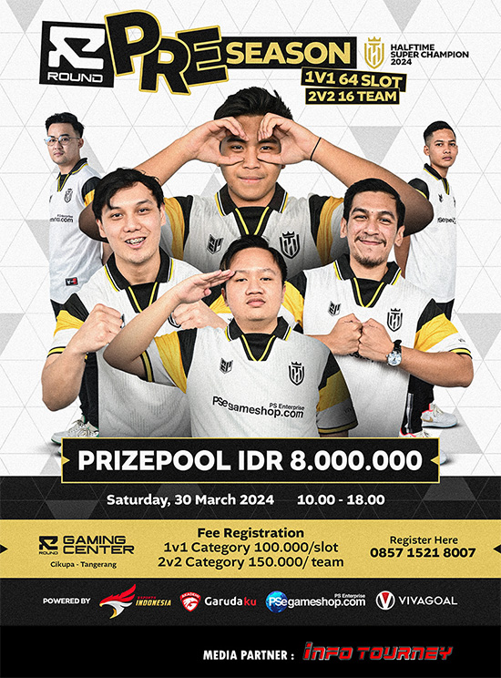 turnamen ea sports fc 24 maret 2024 halftime pre season poster