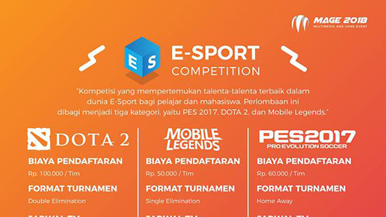 turnamen fifa pes mage 2018 esports competition januari 2018 logo