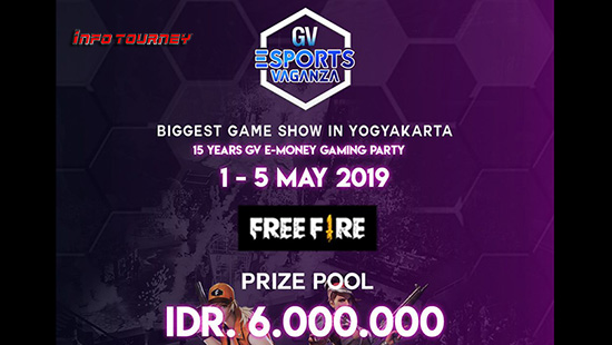 turnamen ff freefire gv esports vaganza mei 2019 logo