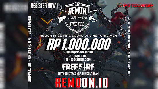 turnamen ff free fire desember 2020 remoon squad logo