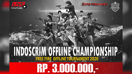 turnamen ff free fire agustus 2020 indoscrim dcolonel championship logo