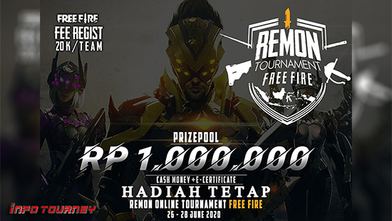 turnamen ff free fire juni 2020 remon squad logo