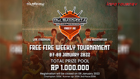 turnamen ff free fire januari 2022 ali esports weekly 1 logo