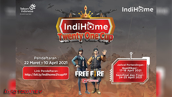 turnamen ff free fire april 2021 twenty one cup logo