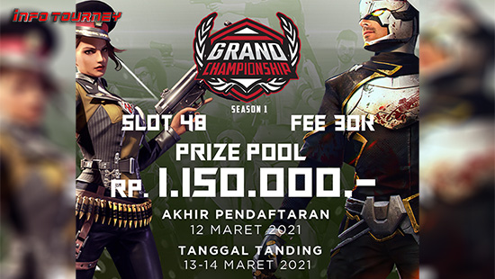 turnamen ff free fire maret 2021 grand championship season 1 logo