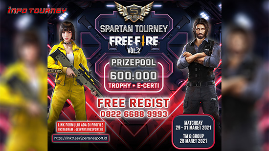 turnamen ff free fire maret 2021 spartan season 2 logo