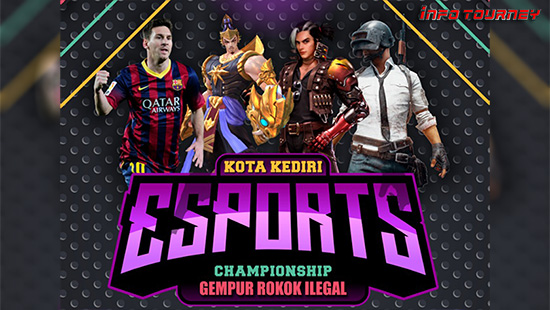 turnamen ff free fire agustus 2022 kediri esports championhship logo
