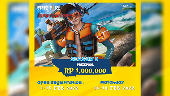 turnamen ff free fire februari 2022 green scene battlefield season 3 logo